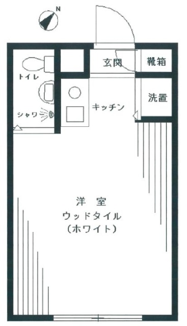 グローリア初穂梅ヶ丘ビル307 間取り図