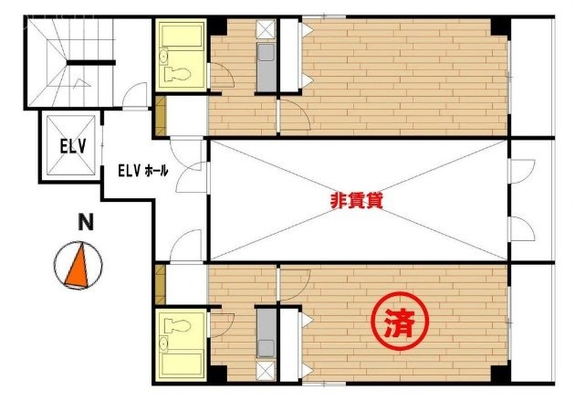 ランザンAYビル501 間取り図