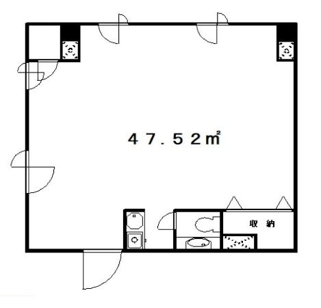 シティスクエア築地5F 間取り図