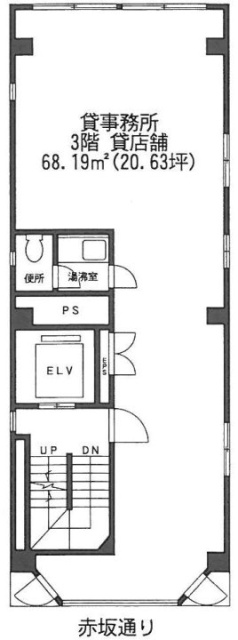 赤坂ファイブビル3F 間取り図