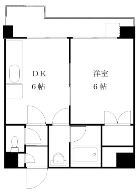 ヤマトハイツ307 間取り図