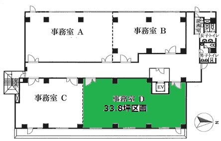 シティプラザ新宿ビルD 間取り図