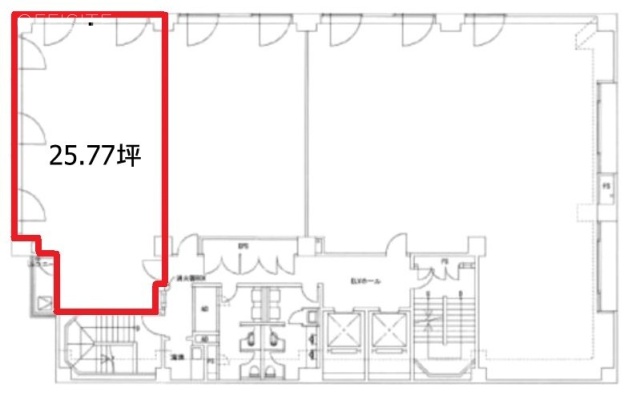 フコク生命横浜ビル10F 間取り図