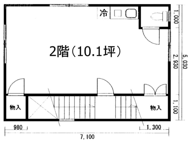 新晃ビル2F 間取り図