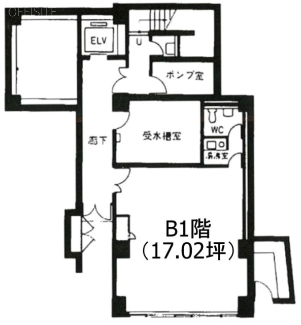 開花ビルB1F 間取り図