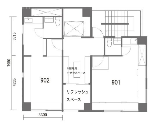 LEAGUE銀座901 間取り図