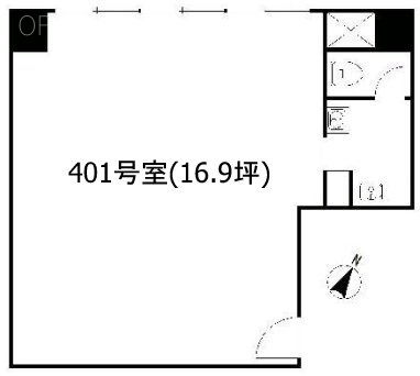 桜ビル401 間取り図