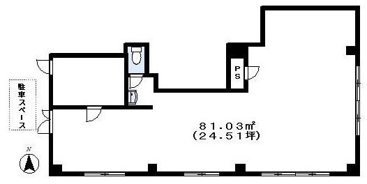 神谷ビル1F 間取り図