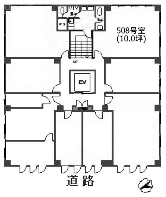 相互新富ビル508 間取り図