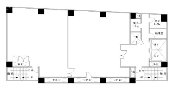 築地センタービル8F 間取り図