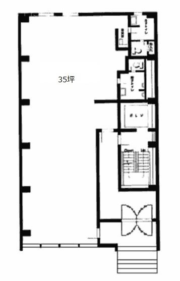 荒木ビル1F 間取り図