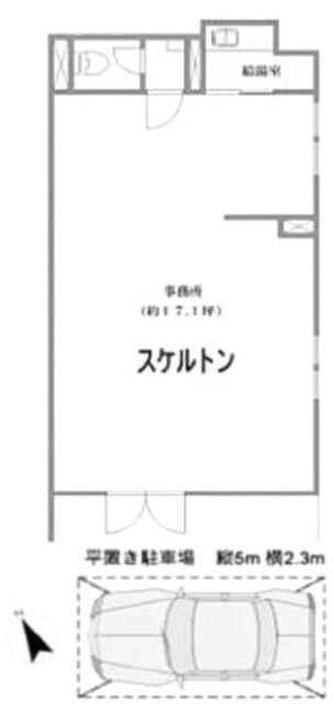 プラージュ千駄ヶ谷103 間取り図
