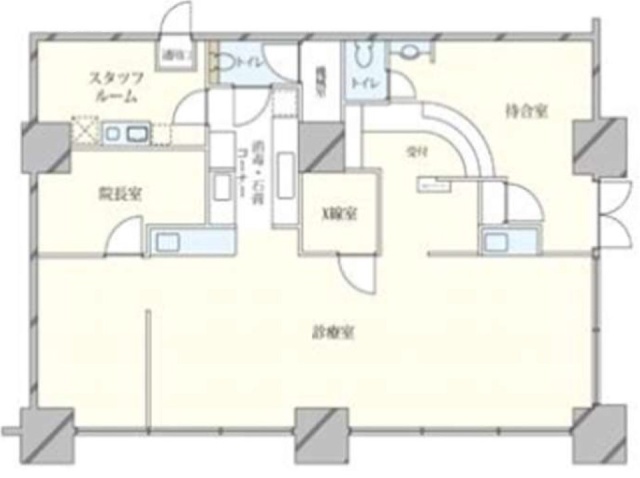 東京ツインパークスライトウィングビル1F 間取り図