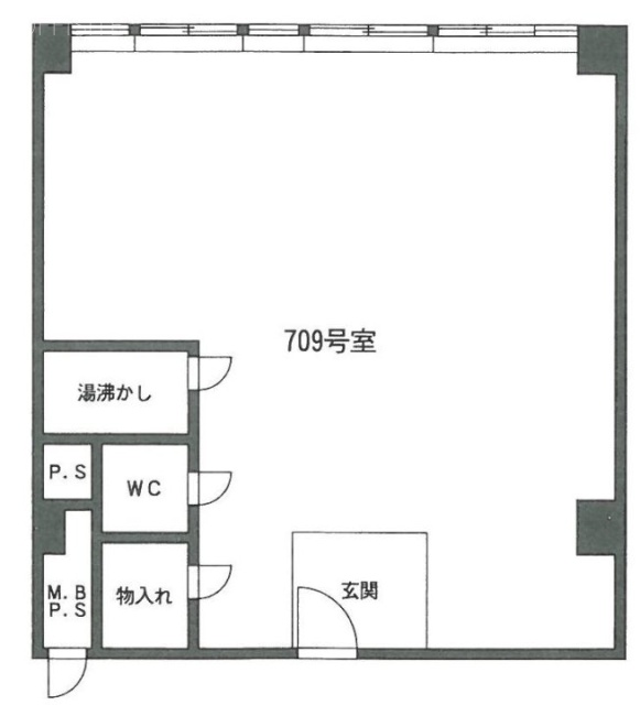 たつむら青山マンション709 間取り図