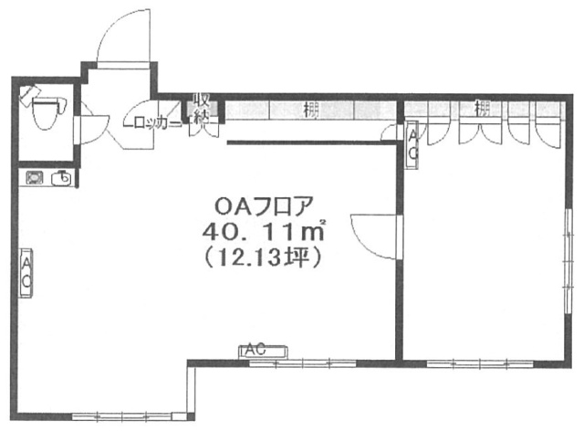 エスカイア高田馬場ビル108 間取り図