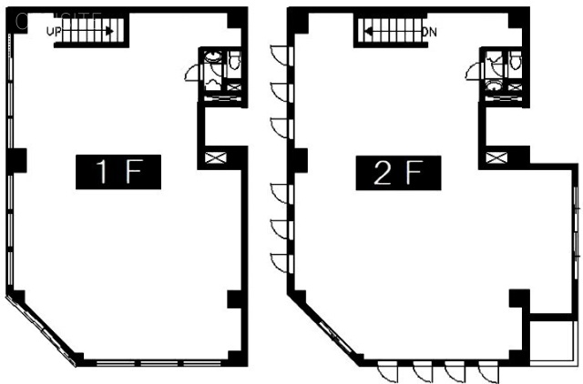 金町第1ビル1F～2F 間取り図