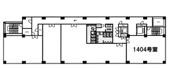 新橋プラザビル1404 間取り図