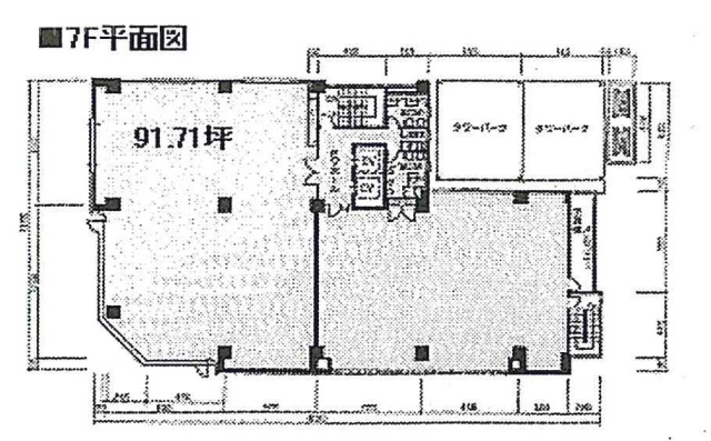 大橋御苑駅ビル7F 間取り図