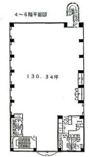 ユニゾ神楽坂ビル4F 間取り図