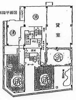 三慶ビル6F 間取り図