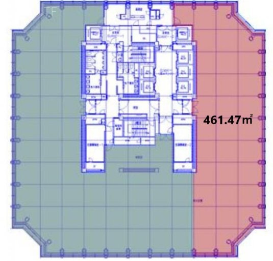 愛宕グリーンヒルズMORIタワー38F 間取り図