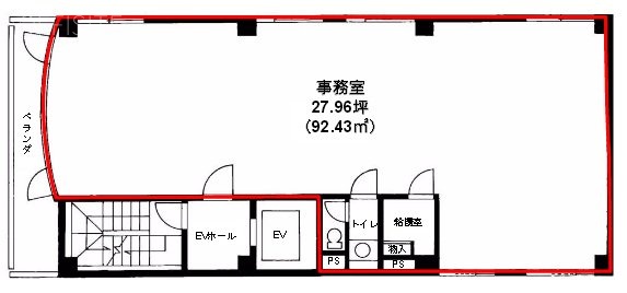 ナカウラ第5ビル3F 間取り図