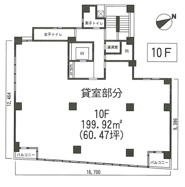 エイチ・アール・ネットビル10F 間取り図