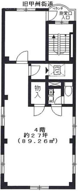 ヒノヤビル4F 間取り図