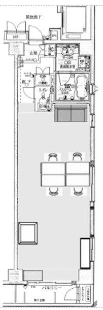 GREENPARK銀座デ・プレ3F 間取り図