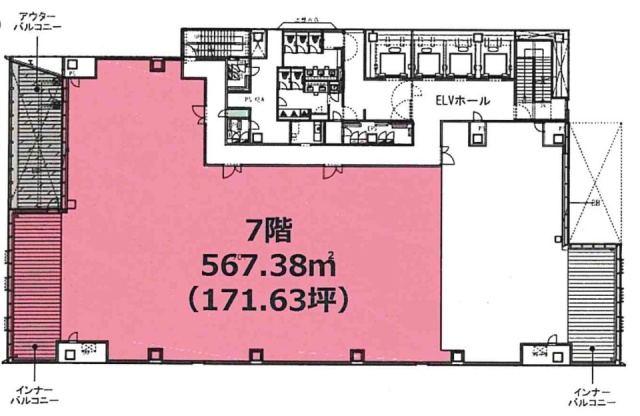 3rd MINAMI AOYAMA7F 間取り図