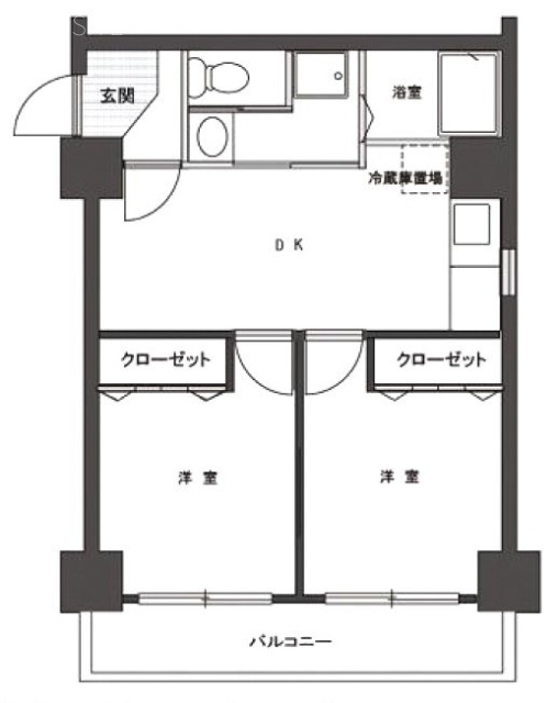 ハイツ笹塚1008 間取り図