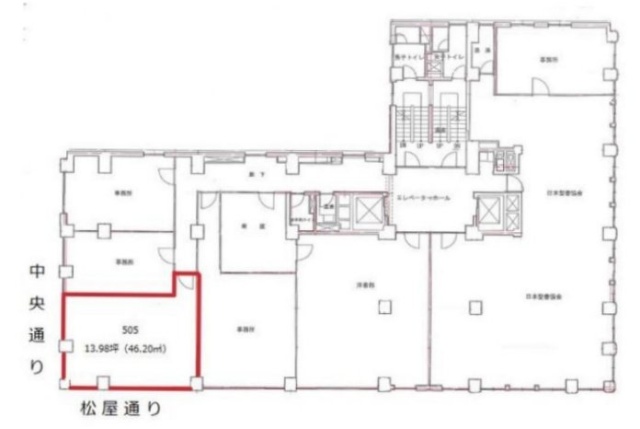 教文館ビル505 間取り図