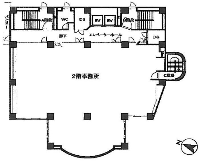 岩崎錦町ビル2F 間取り図