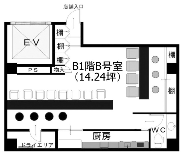 横浜エクセレントⅩⅤⅡB 間取り図