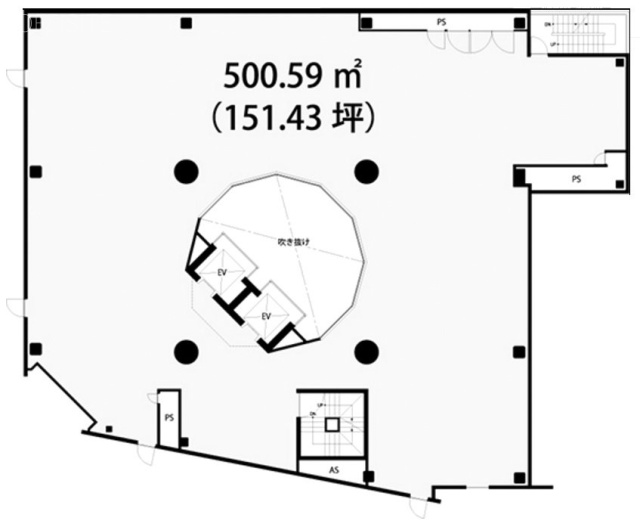 カレイド渋谷宮益坂3F 間取り図