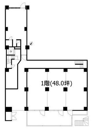 反町ながせビル1F 間取り図