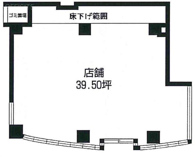 六軒町伍番館ビル1F 間取り図