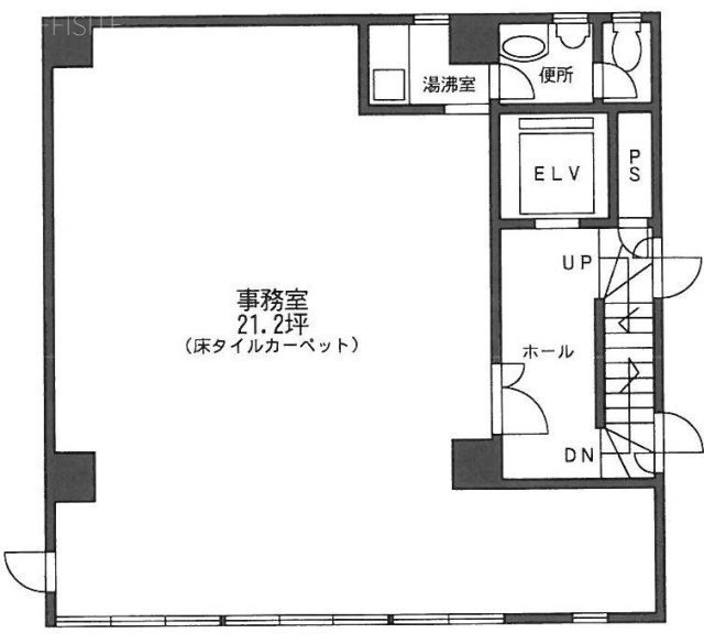 IN TOKYOビル2F 間取り図