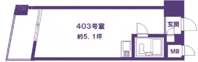 ライオンズマンション小川恵比寿403 間取り図