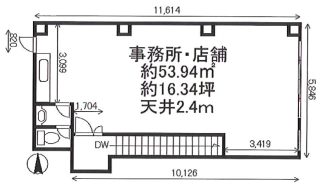 佐藤ビル203 間取り図