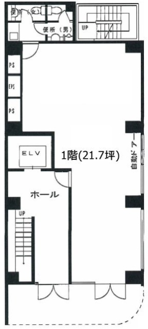 日本ビル1F 間取り図