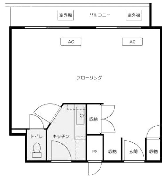 六本木ダイヤハイツ401・402 間取り図