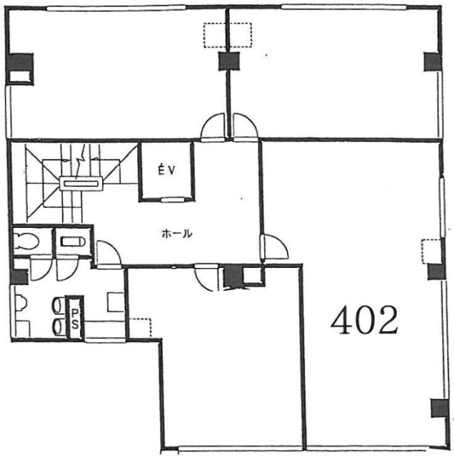 平和相互ビル402 間取り図