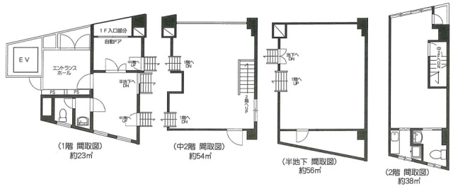 お茶の水ウチヤマビル1F～2F 間取り図