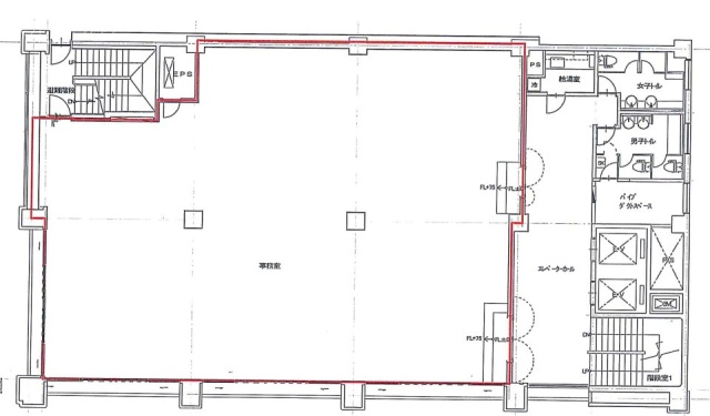 兜町偕成ビル別館2F 間取り図