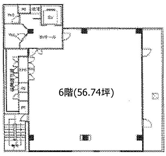 ニューギンザビル6号館6F 間取り図