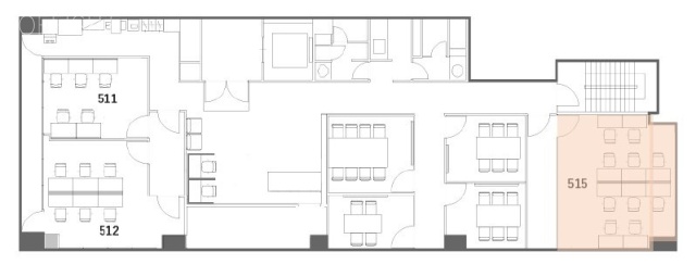 CROSSCOOP六本木(六本木三河台ビル5・6階)514・515 間取り図