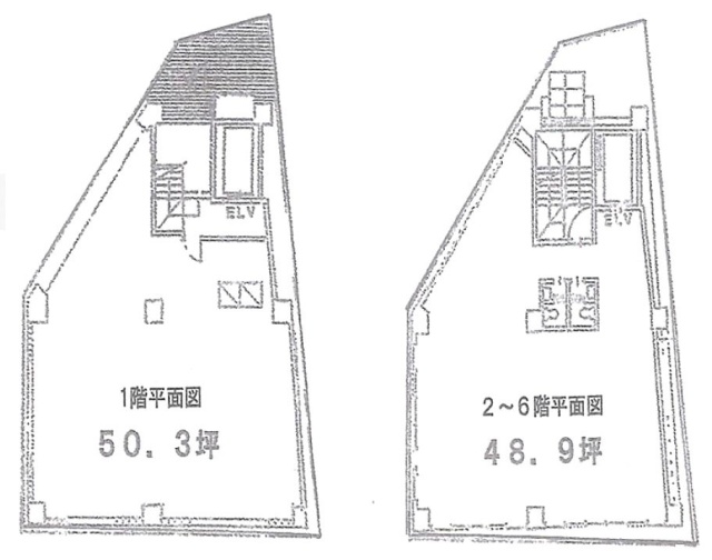 皆藤工業ビル1F～6F 間取り図