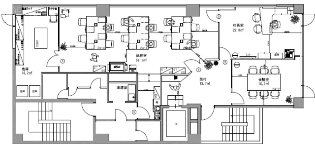 渋谷董友ビルⅤ5F 間取り図