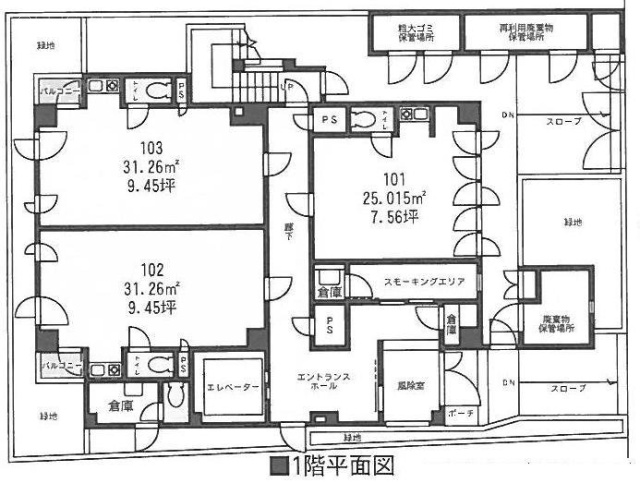 テロワール南青山103 間取り図